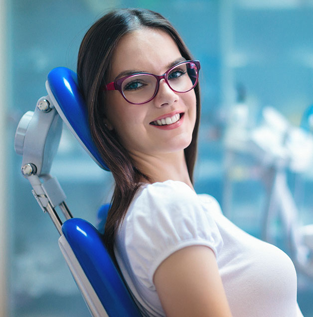 woman at the dentist