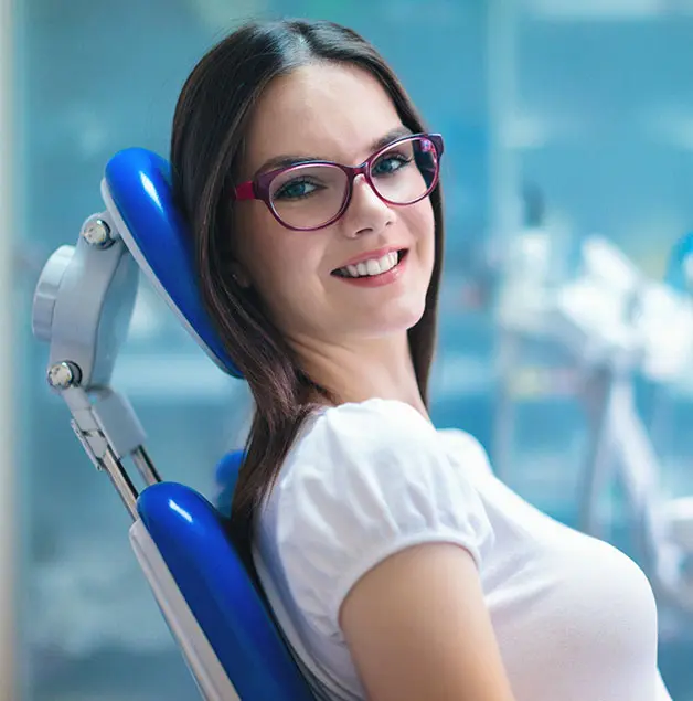 woman at the dentist