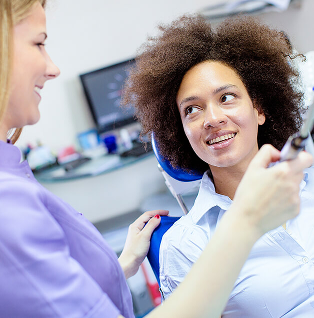 woman at the dentist