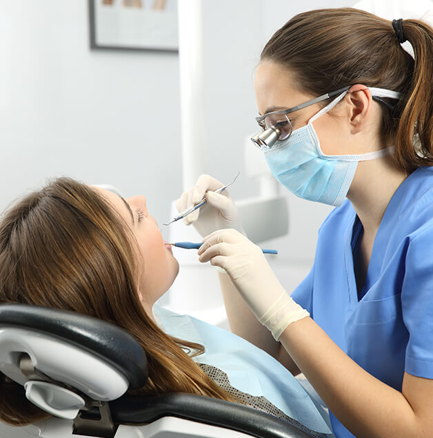 dental patient receiving an exam