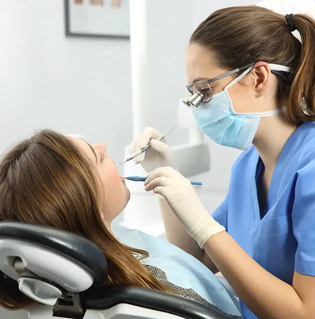 dental patient receiving an exam