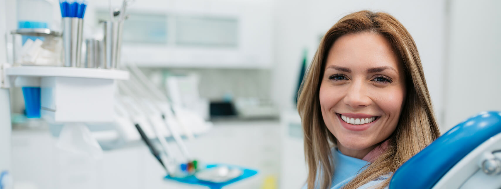 smiling dental patient
