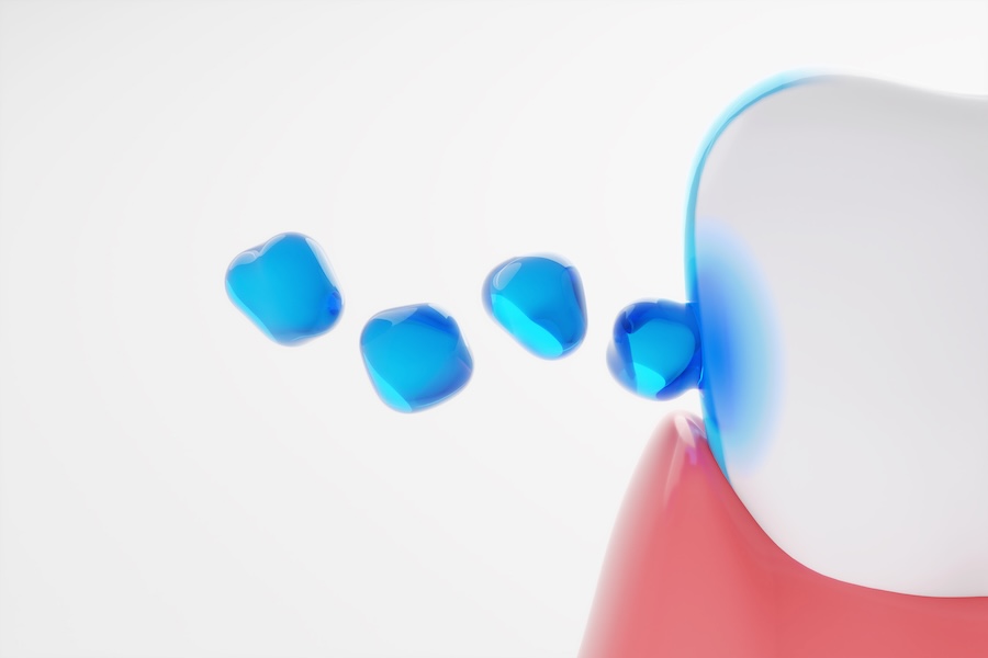 fluoride on adult tooth