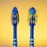 flayed toothbrush after brushing too hard