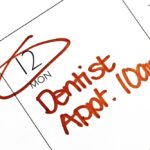 calendar with dental appointment, how often to see the dentist