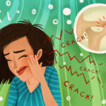 woman with jaw pain needing TMJ therapy with a custom nightguard